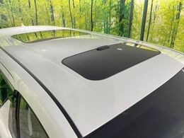 【大型サンルーフ】車内の解放感が一気に上がる大型のパノラマルーフ！季節を問わず開放的で快適なドライブをお楽しみいただけます。流通量も少なく希少価値の高い人気の装備です♪