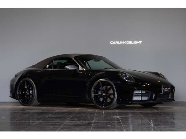 2025　Porsche　911　カレラT　カブリオレ　ブラック　左ハンドル　6速スポーツトランスミッション　Sport Designパッケージ　HDマトリックスLEDヘッドライト（ティンテッド）　スポーツシートプラス4WAY電動