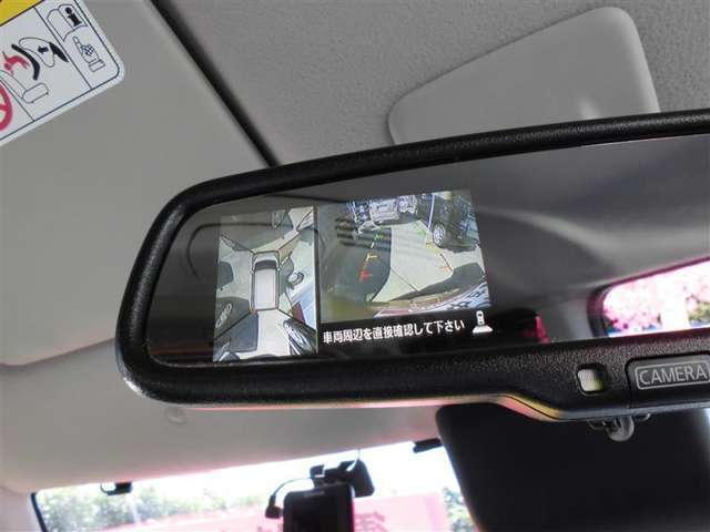 車庫入れも安心のバックモニター。全方位モニター付き。