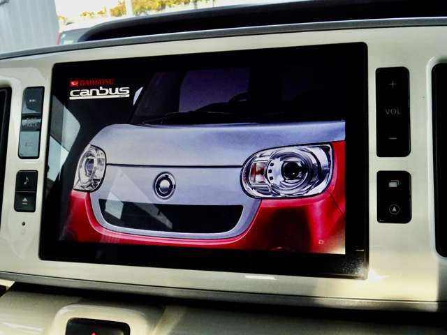 エンジン始動と同時にナビ画面には、ご覧のようにムーブキャンバスが登場する！