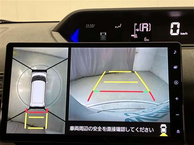 車両の周囲が見える全周囲カメラを装着♪