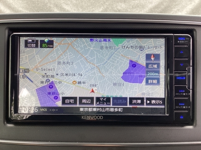 フルセグメモリーナビ付き！今まで行った事の無い所へのドライブでも安心です。