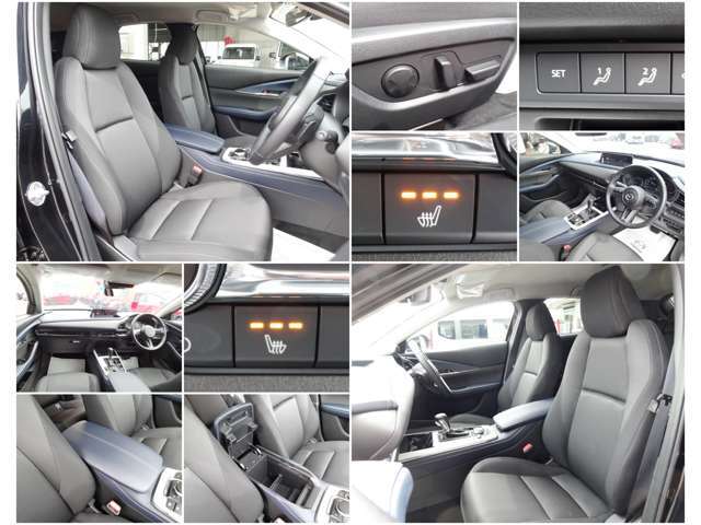 運転席には電動パワーシート搭載！また1つのキーごとシート位置を記憶できるメモリー機能付き！またシートヒーターも搭載！