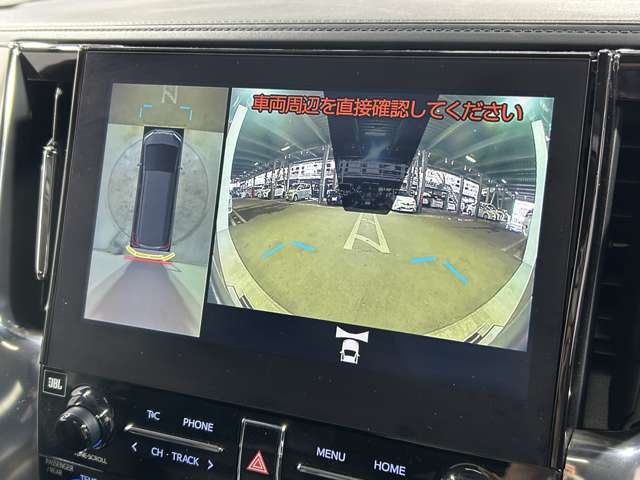 【全周囲/全方位/アラウンドビューモニター機能】全周囲カメラも付いているので安心です！！！ 女性でも楽々駐車可能ですね！！！