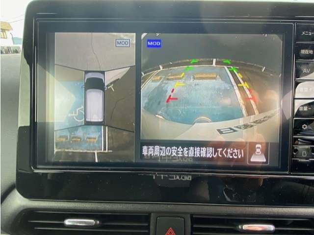 アラウンドモニター搭載で車庫入れ安心です