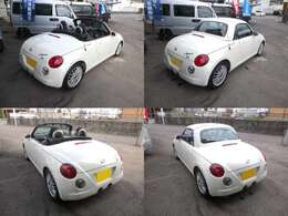 電動ルーフを開閉してみました(^o^)v  何処から見ても可愛いコペンですね(^o^)v