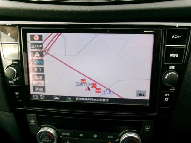 【ナビゲーション】便利なナビ付き、知らない道でも安心です。遠方から自宅へ帰る際にも活躍します。