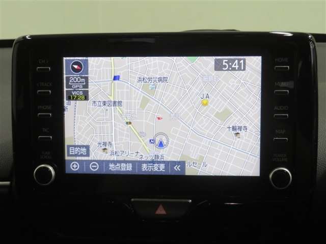 搭載のカーナビ（純正メモリーナビ）が、快適なドライブをサポートします。