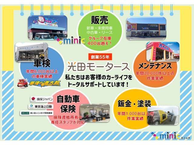 お客様のカーライフをトータルでサポート！安心安全なミニックへ♪
