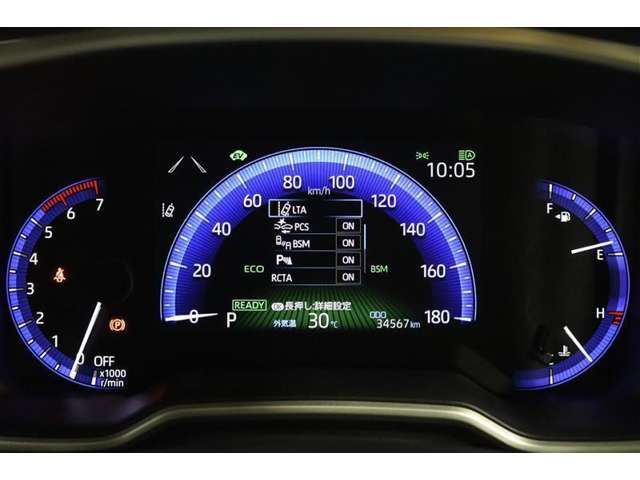 マルチインフォメーションディスプレイ付きのメーターです！エコ運転へ導く多彩な情報を表示してくれます。