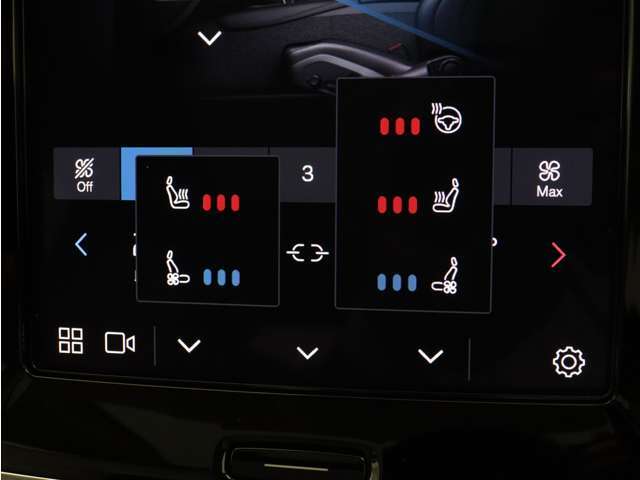 Google搭載によりさまざまな機能をハンズフリー操作できます。フロントにはシートヒーター＆シートエアコン、ステアリングホイールヒーターを装備！北欧スウェーデン発祥のブランドならではのオプションです。