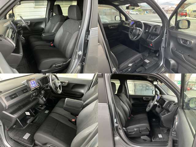 小物入れつき運転席アームレスが便利です。