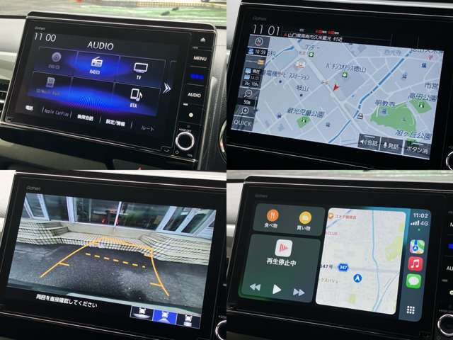 安心の純正ナビです。CD・DVD再生・Bluetooth接続対応です。AppleCarPlay/AndroidAuto対応。バックモニターつきです。