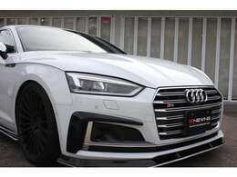 Alpil製フルエアロは白黒の塗分けで装着致しました