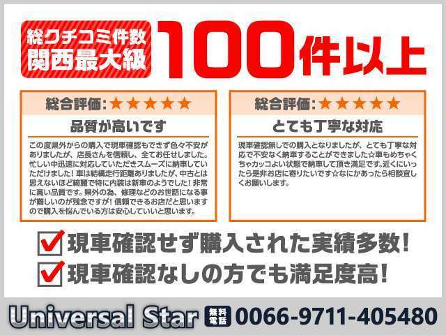 全国納車昨年400件以上の実績が御座います！遠方のお客様、現車確認が出来ないお客様にも、当店レクサスプロスタッフが、出来る限りサポート致します！ご不安な点があれば、お気軽にお問合せ下さい♪