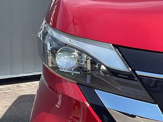 LEDライトは白色光で遠くまで明るく照らし、夜間の安全運転をサポートします