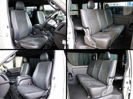 ダークプライムIIならではのハーフレザーシートとなっております！