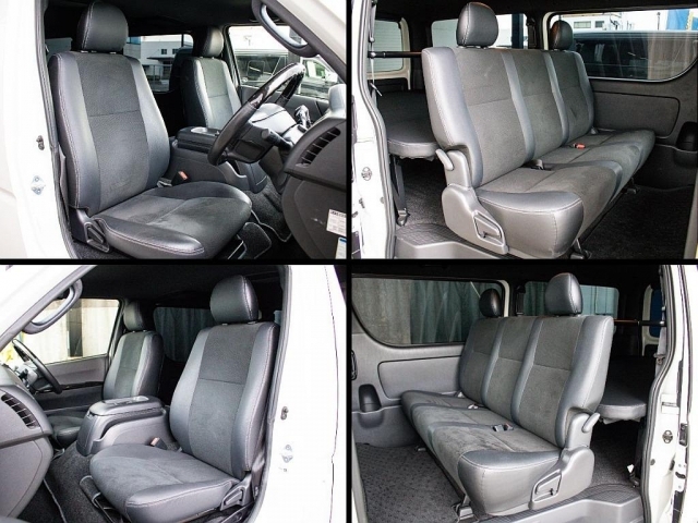 ダークプライムIIならではのハーフレザーシートとなっております！