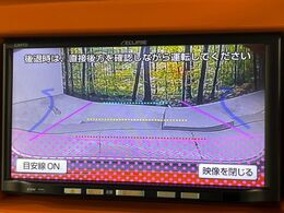 【バックカメラ】駐車時に後方がリアルタイム映像で確認できます。大型商業施設や立体駐車場での駐車時や、夜間のバック時に大活躍！運転スキルに関わらず、今や必須となった装備のひとつです！