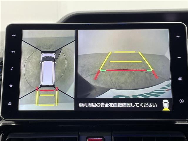 【パノラマモニター】クルマを真上から見下ろした視点で駐車をサポートします！死角からの障害物にいち早く気が付くことができます。