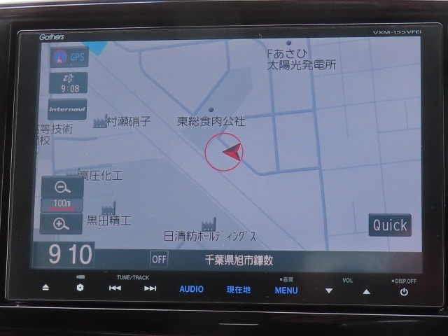 【 ホンダ純正ギャザズ・VXM-155VFEi 】ホンダ純正の8インチメモリーナビが装備されています。