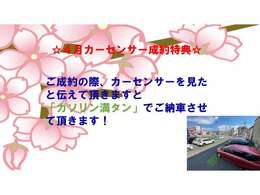 ☆4月のご成約特典になります！この機会にぜひ、当店へお車のご相談ください☆