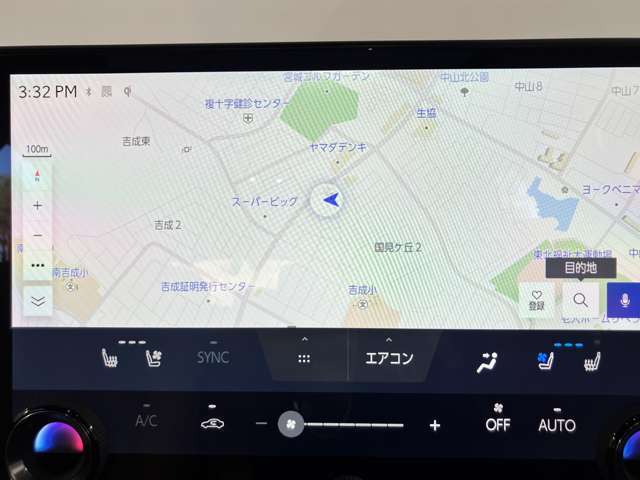 【ナビゲーション】これがついていて良かった　なんて場面も。
