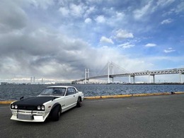 外装はこのままユーザー様より買取仕入しております。まずは外装から→ホワイトペイント・カーボンボンネット・カーボンオーバーフェンダー・16インチホイール・キャスターキャンバー社外品交換・フェンダーミラー
