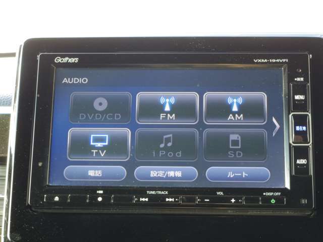 Honda純正Gathersナビ　CD/DVD　Bluetooth　フルセグTV