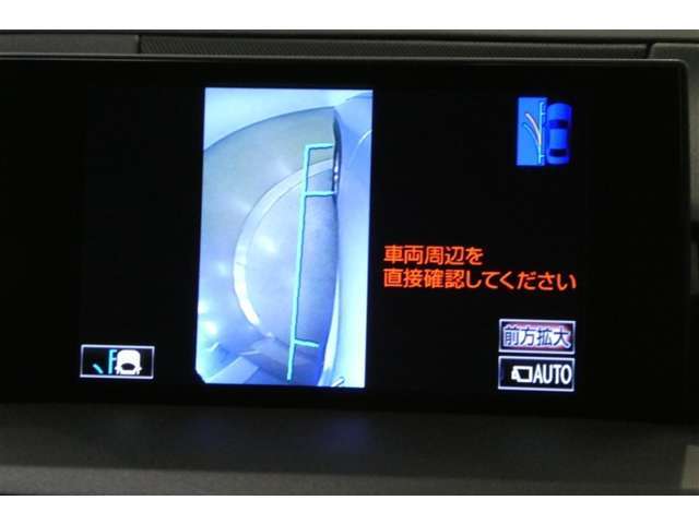 左サイドを確認できるカメラが装備されています。