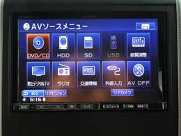 【ALPINE製8インチHDDナビゲーションシステム装備】CDやDVD再生、高速録音機能など多彩な機能を取り揃えております！