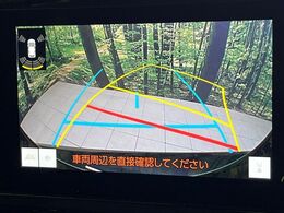 【バックカメラ】駐車時に後方がリアルタイム映像で確認できます。大型商業施設や立体駐車場での駐車時や、夜間のバック時に大活躍！運転スキルに関わらず、今や必須となった装備のひとつです！