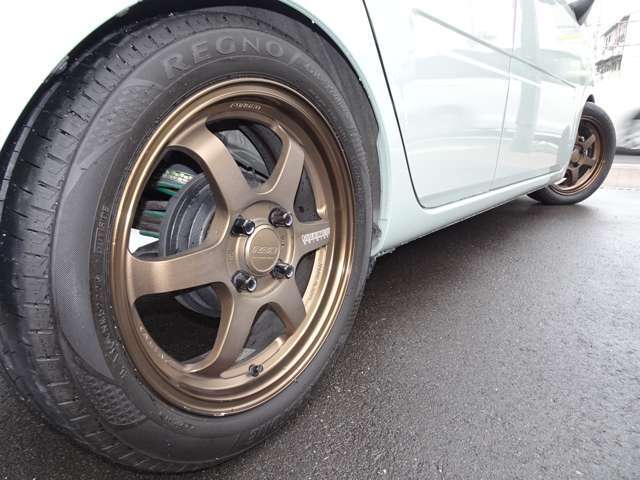 【RAYS】 VOLK RACING 15インチアルミホイール☆ REGNOタイヤ 165/55R15