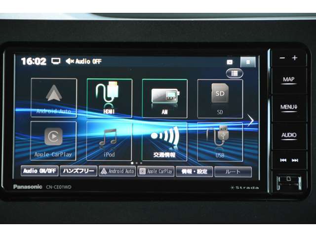 Apple　CarPlay/Android　Autoスマホアプリ対応、ネット動画、フルセグTV、Bluetooth接続、USB接続など多彩なメディアに対応しています＾＾