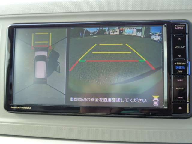 アラウンドビューモニター、バックカメラの視界も良好！駐車の際にも便利です！