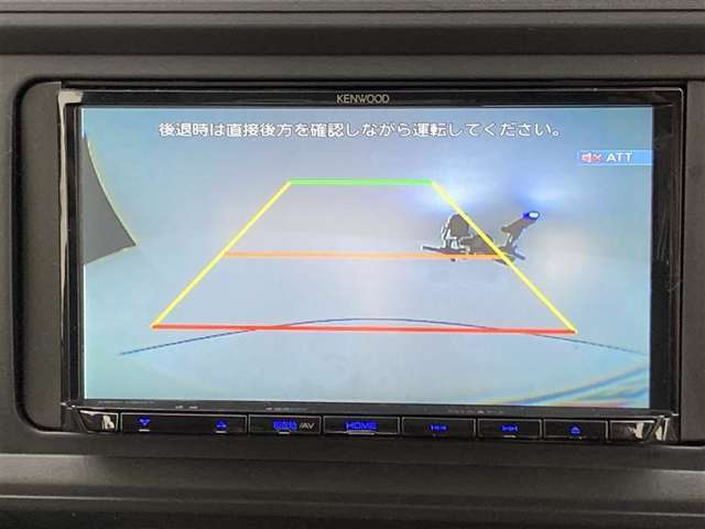 こちらのバックカメラは画面にラインが表示されます。