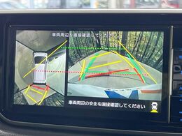 【パノラマモニター】専用のカメラにより、上から見下ろしたような視点で360度クルマの周囲を確認することができます☆死角部分も確認しやすく、狭い場所での切り返しや駐車もスムーズに行えます。