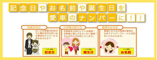 希望ナンバーを税込8800<span class=