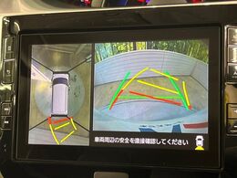 【パノラマモニター】専用のカメラにより、上から見下ろしたような視点で360度クルマの周囲を確認することができます☆死角部分も確認しやすく、狭い場所での切り返しや駐車もスムーズに行えます。