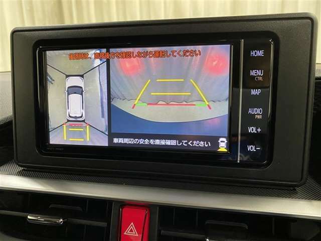 ☆パノラミックビューモニター付きです♪車両を上から見たような映像をディスプレイオーディオ画面に表示。運転席からの目視だけでは見にくい、車両周辺の状況をリアルタイムでしっかり確認できます☆