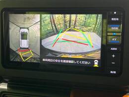 【パノラマモニター】専用のカメラにより、上から見下ろしたような視点で360度クルマの周囲を確認することができます☆死角部分も確認しやすく、狭い場所での切り返しや駐車もスムーズに行えます。