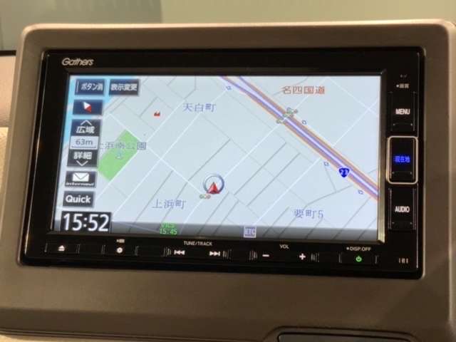 ギャザズナビ搭載です。知らない道も安心ですね！