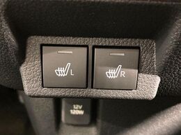 【シートヒーター】寒い日に重宝するシートヒーター！エアコンより早く温まってくれるので寒がりの人も安心ですね♪エアコンの温風は乾燥するから苦手、という方にもをおすすめです。