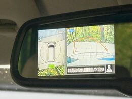 【アラウンドビューモニター】専用のカメラにより、上から見下ろしたような視点で360度クルマの周囲を確認することができます☆縦列駐車や幅寄せ時に活躍してくれます♪