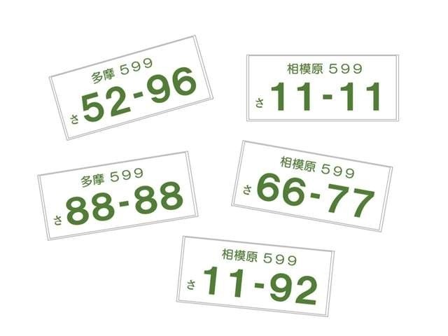 Bプラン画像：車のナンバーをお好きな数字に出来るプランです！！（抽選ナンバーを除く）　一部ご希望に添えない場合がございますので、ご了承ください。