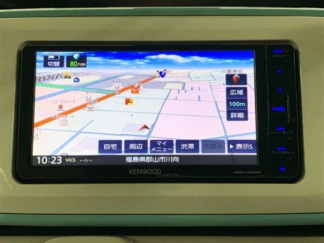 メモリーナビを装備。お出かけラクラク　　MDV-L404W