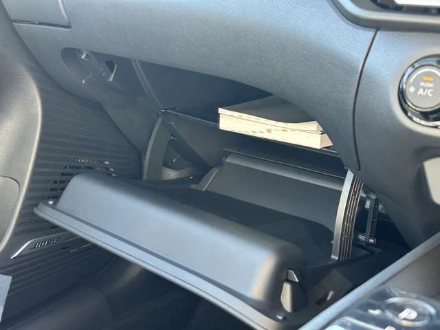 十分な収納量のグローブボックスです