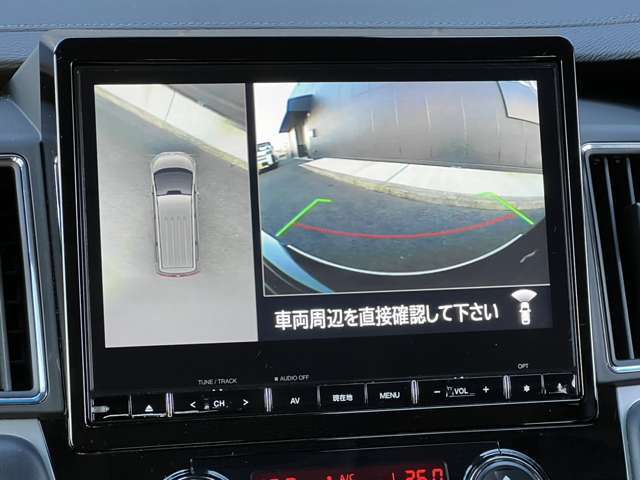 全周囲カメラ搭載車両です！大きなSUV車両で心配なや駐車時の後方確認も安全に行うことができます！フロント、サイド、リアの全周囲を守ってくれます！