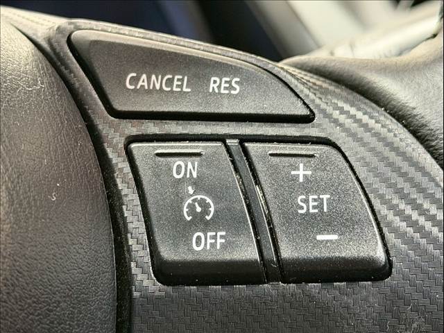 【クルーズコントロール】装備車両です。遠距離ドライブの高速道路などでは大活躍で疲労軽減に役立ちます。