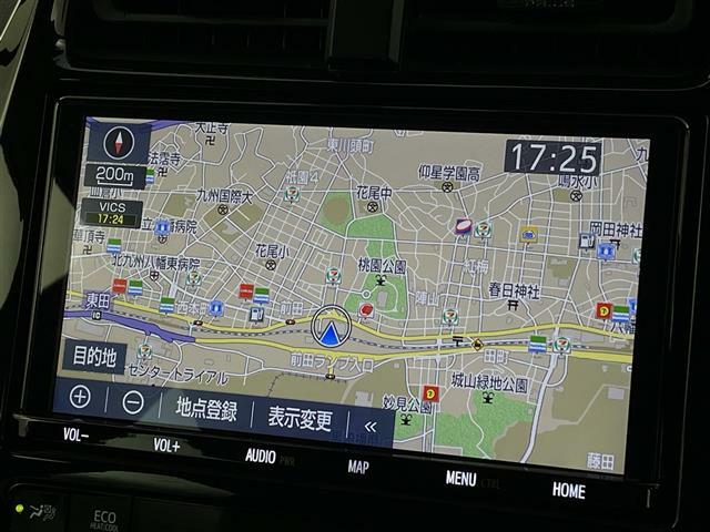 【純正ナビ】専用設計で車内の雰囲気にマッチしたナビが装備されています！利用時のマップ表示は見やすく、いつものドライブがグッと楽しくなります！